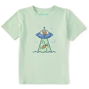 Kids UFO Cat Short Sleeve Crusher Tee Life is Good