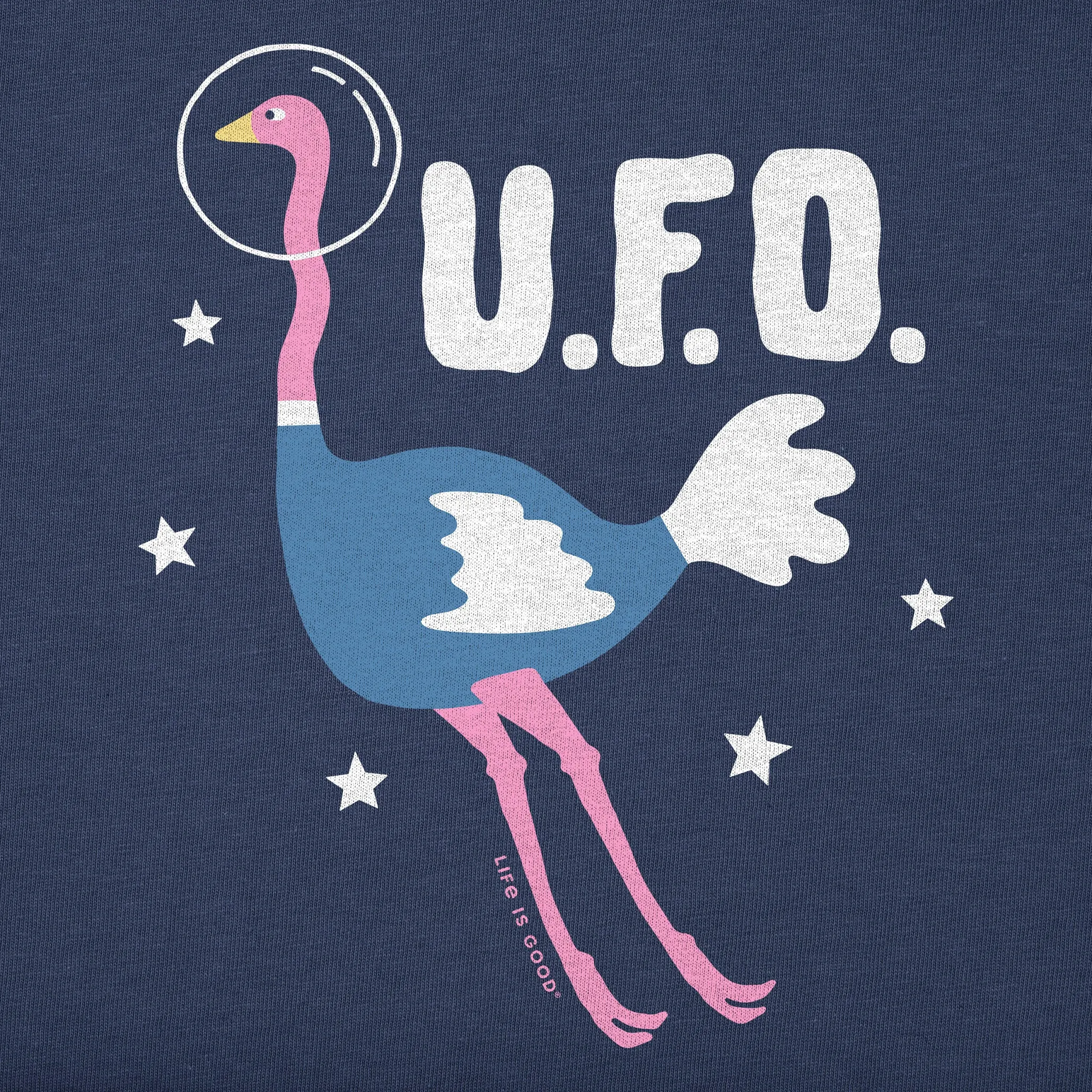 Kids U.F.O. Ostrich Short Sleeve Crusher Tee Life is Good