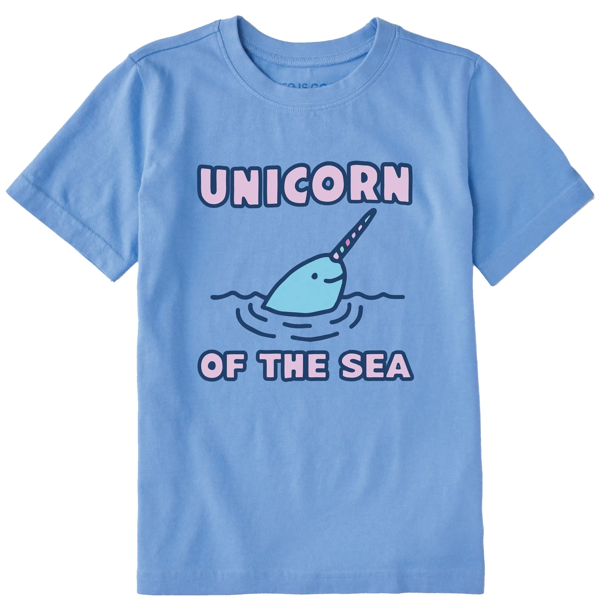 Kids Unicorn of the Sea Short Sleeve Crusher Tee Life is Good