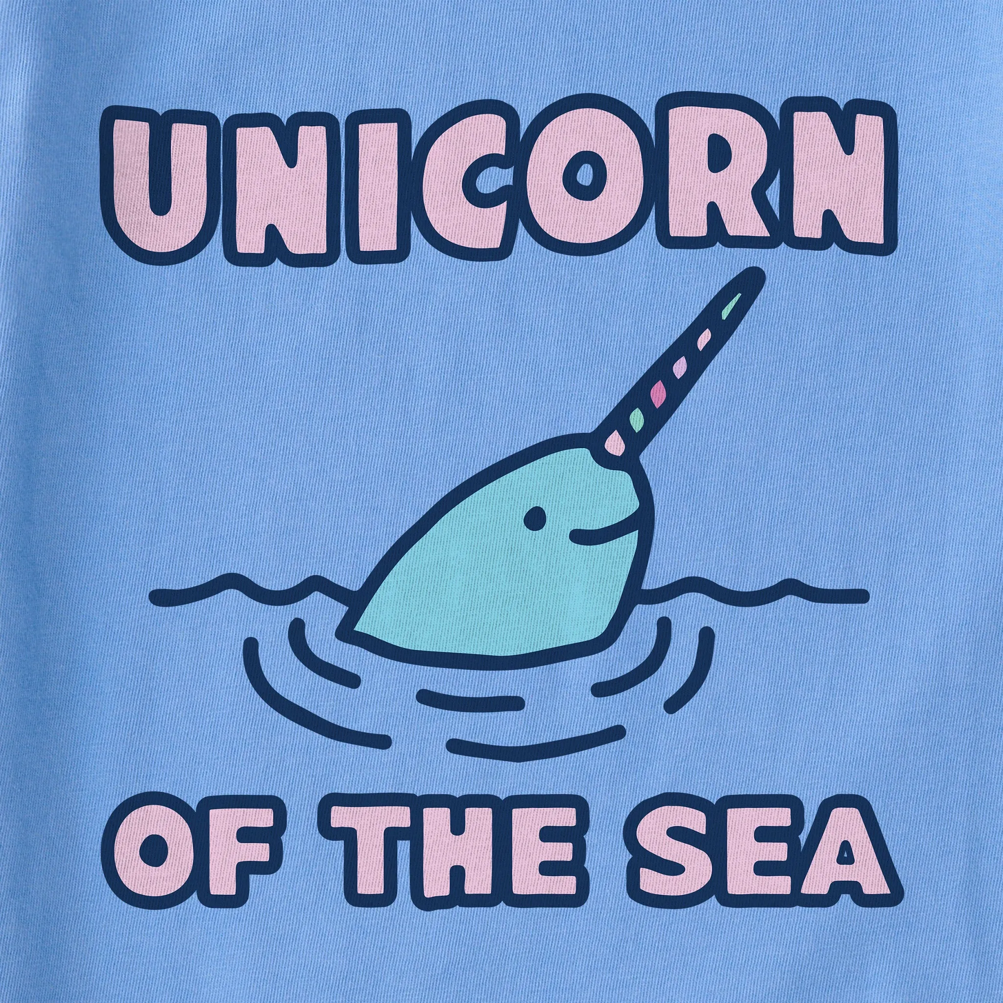 Kids Unicorn of the Sea Short Sleeve Crusher Tee Life is Good