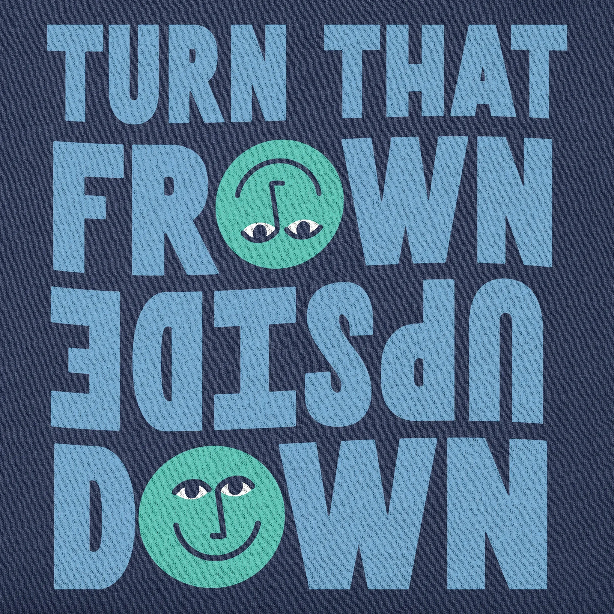 Kids Upside Down Frown Short Sleeve Crusher Tee Life is Good
