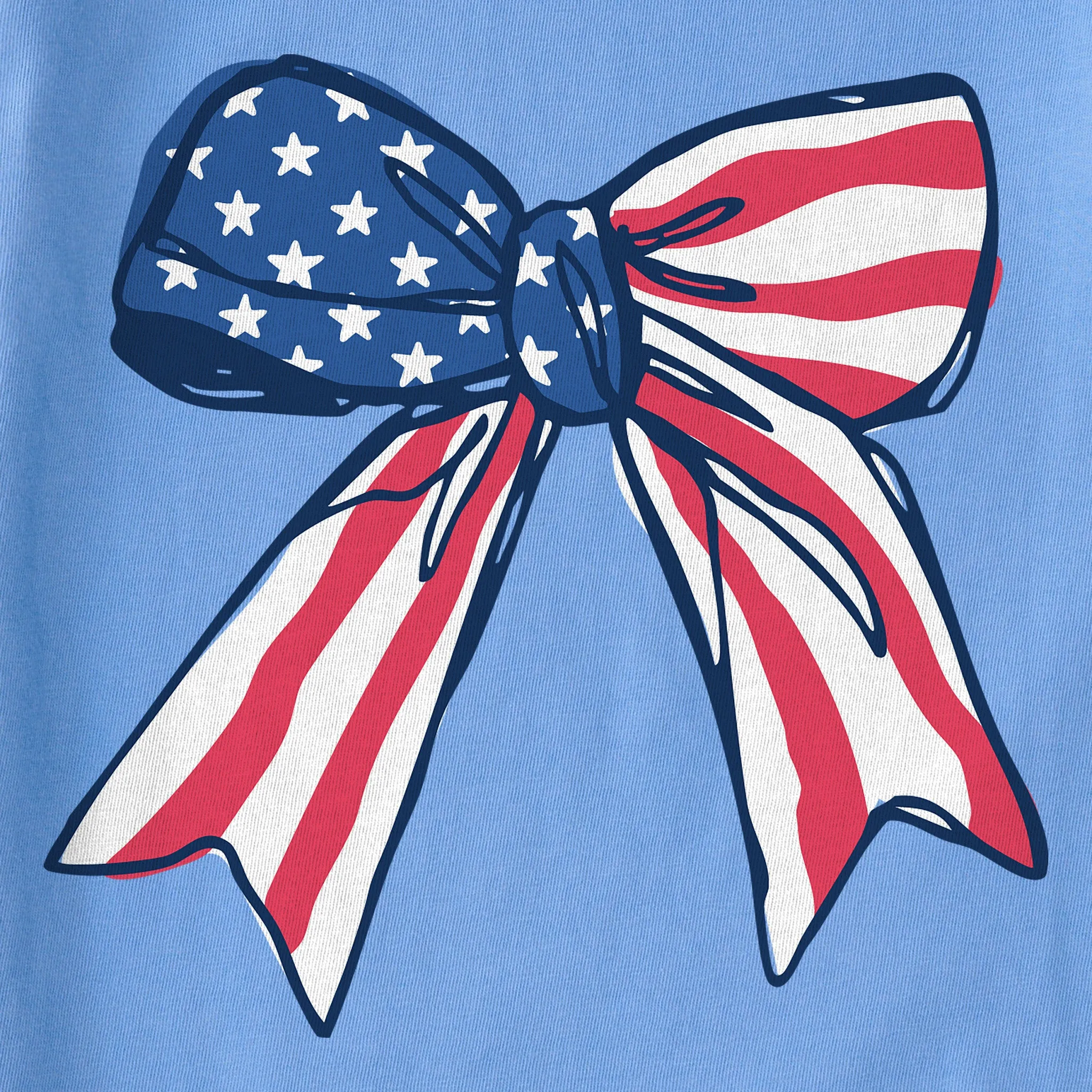 Kids USA Bow Short Sleeve Crusher Tee Life is Good