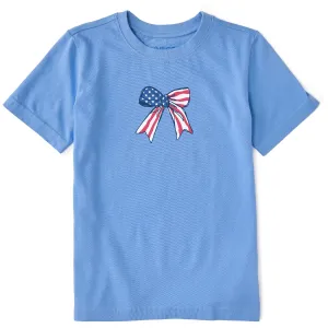 Kids USA Bow Short Sleeve Crusher Tee Life is Good