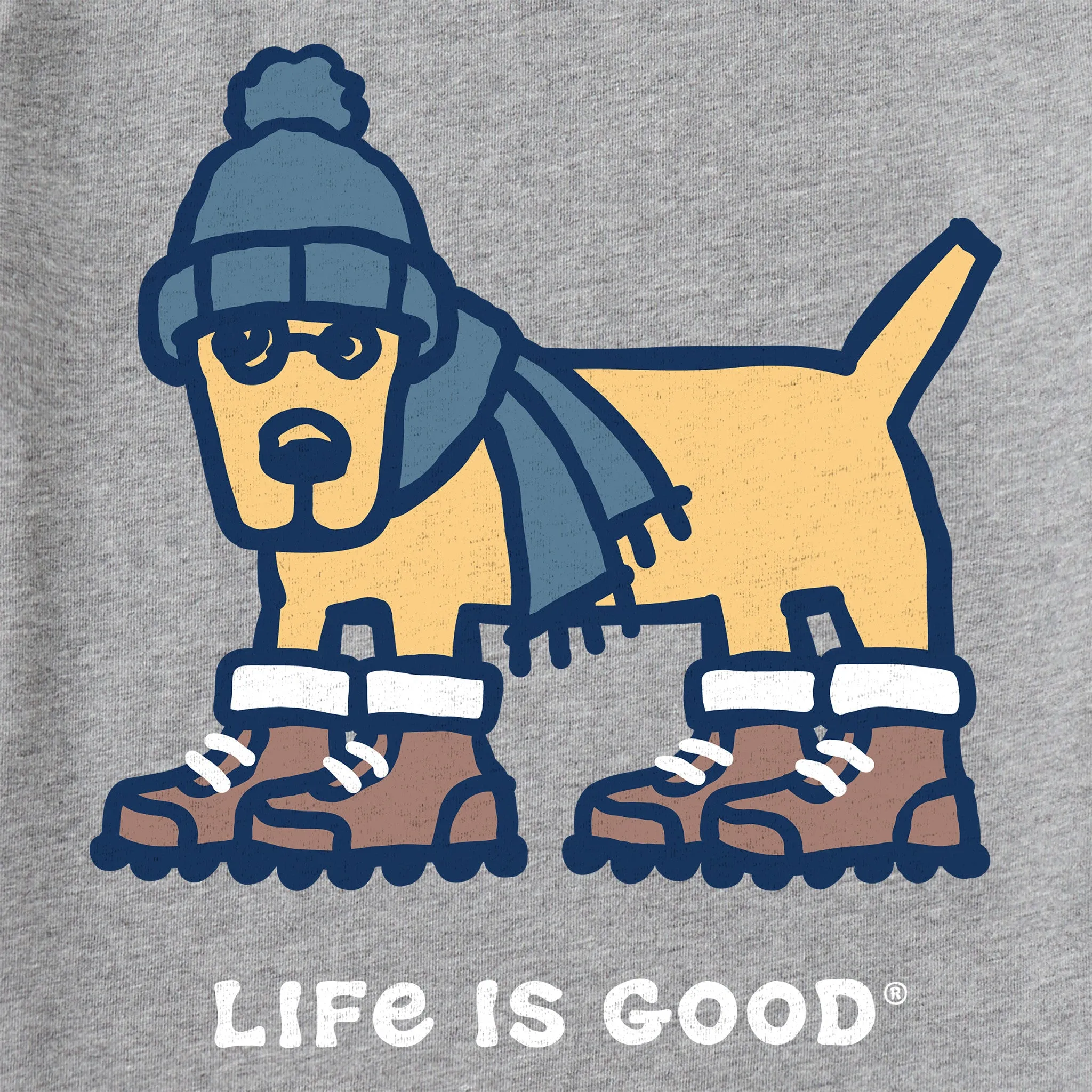 Kids Warmly Dressed Rocket Long Sleeve Crusher Tee Life is Good