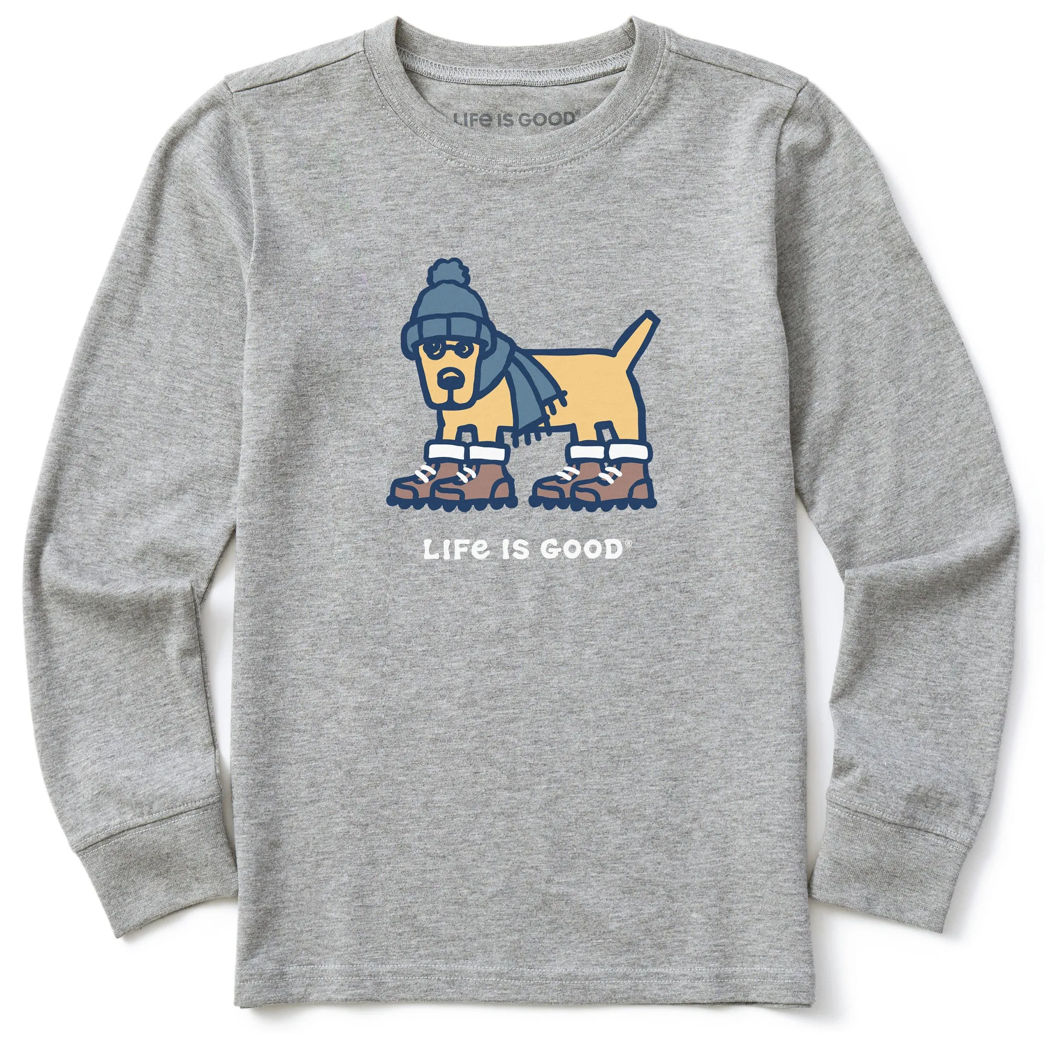 Kids Warmly Dressed Rocket Long Sleeve Crusher Tee Life is Good
