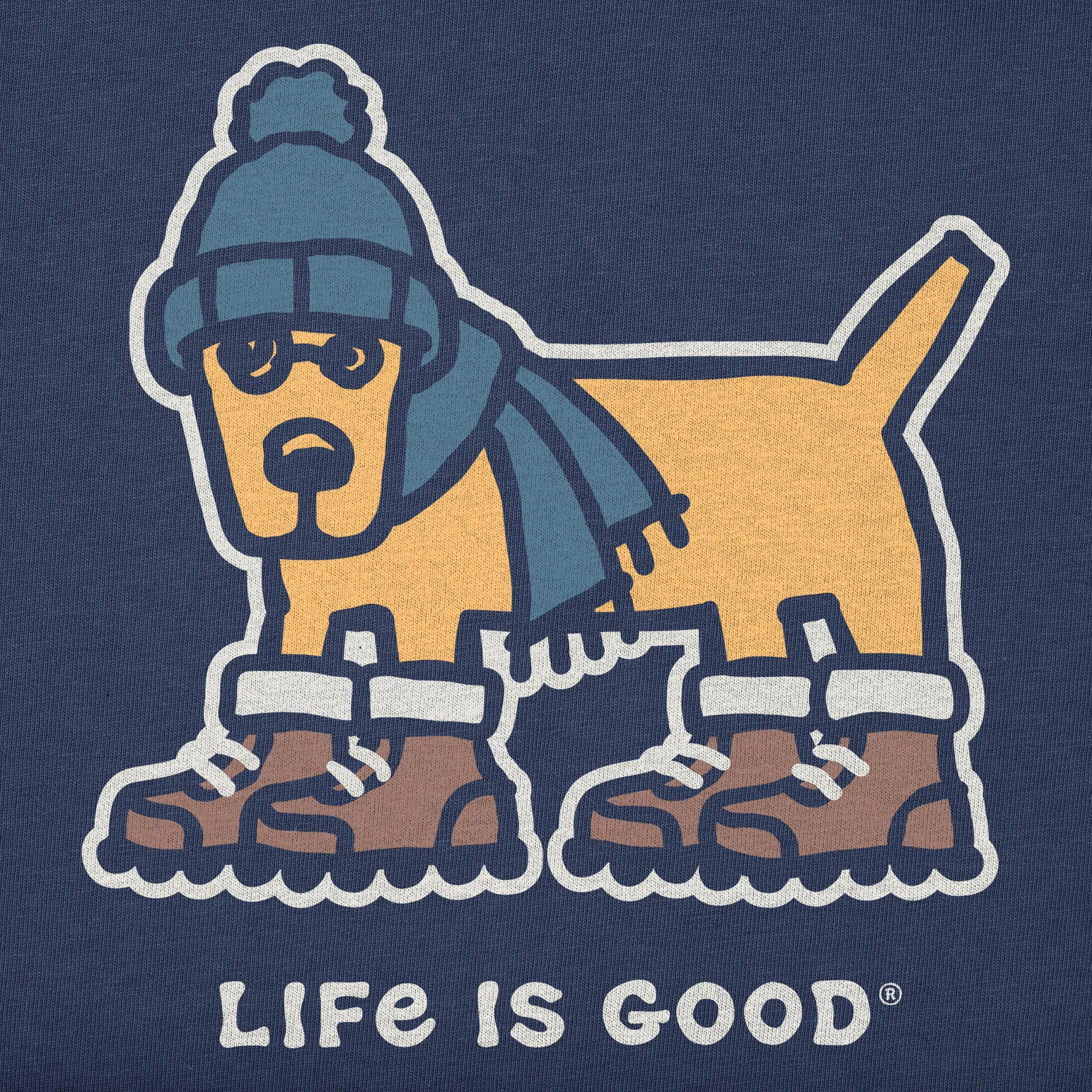 Kids Warmly Dressed Rocket Long Sleeve Crusher Tee Life is Good