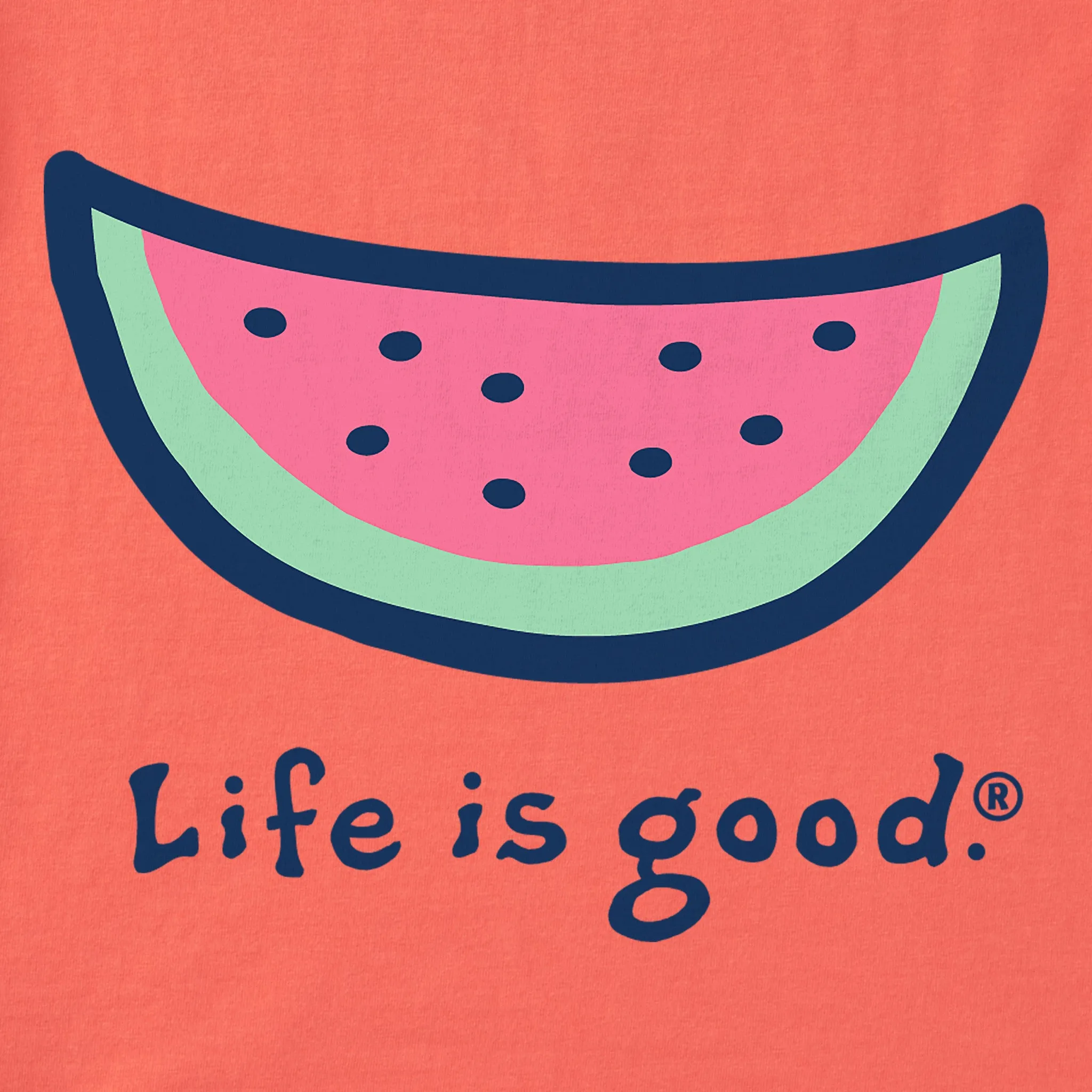 Kids Watermelon Short Sleeve Crusher Tee Life is Good