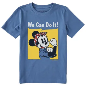 Kids We Can Do It Mouse Short Sleeve Crusher Tee Life is Good