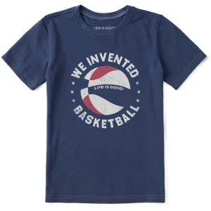 Kids We Invented Basketball Short Sleeve Crusher Tee Life is Good