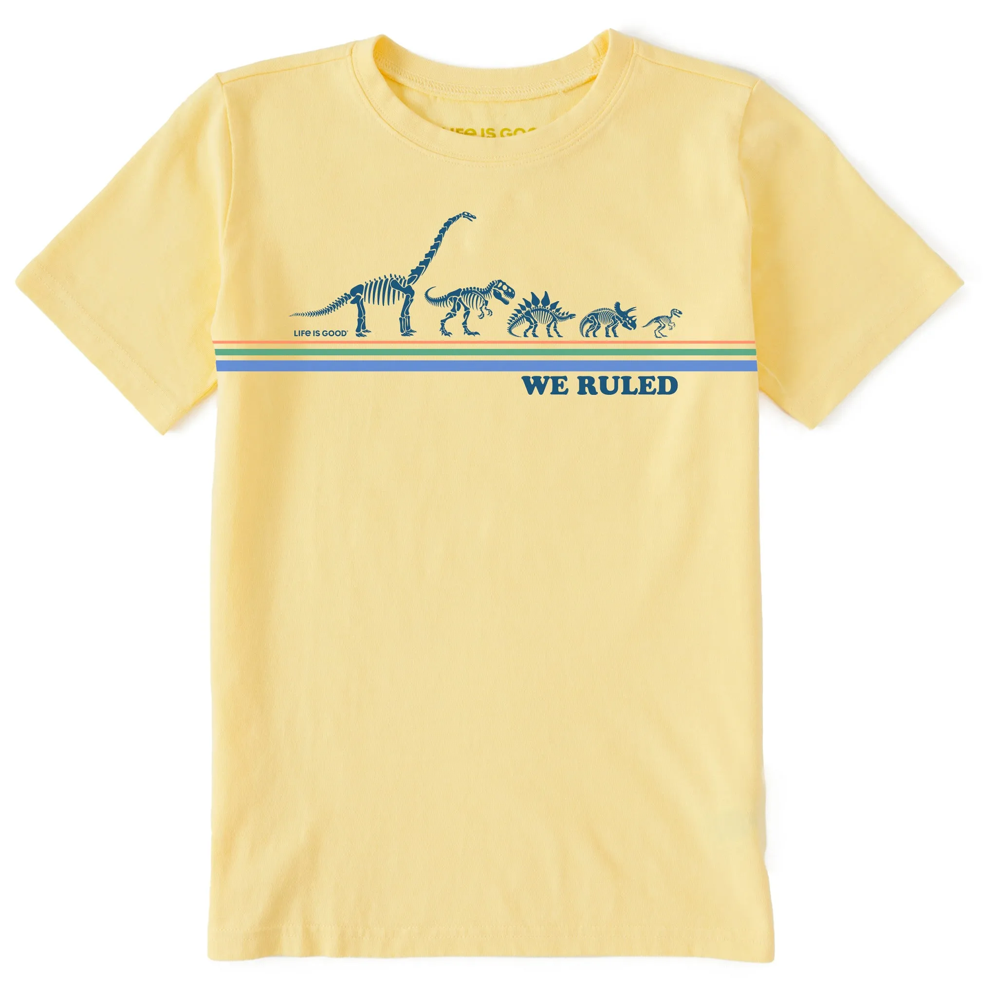 Kids We Ruled Dino's Short Sleeve Crusher Tee Life is Good