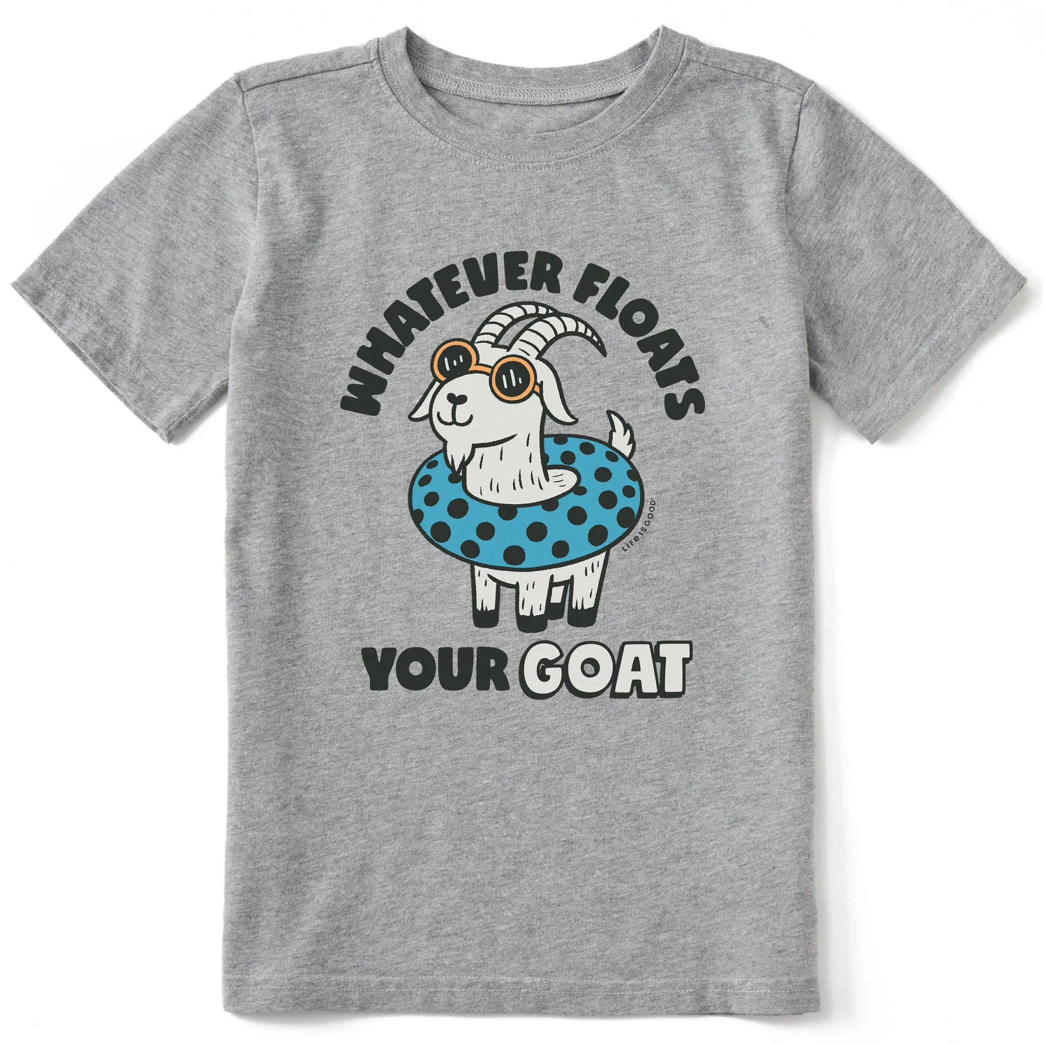 Kids Whatever Floats Your Goat Short Sleeve Crusher Tee Life is Good