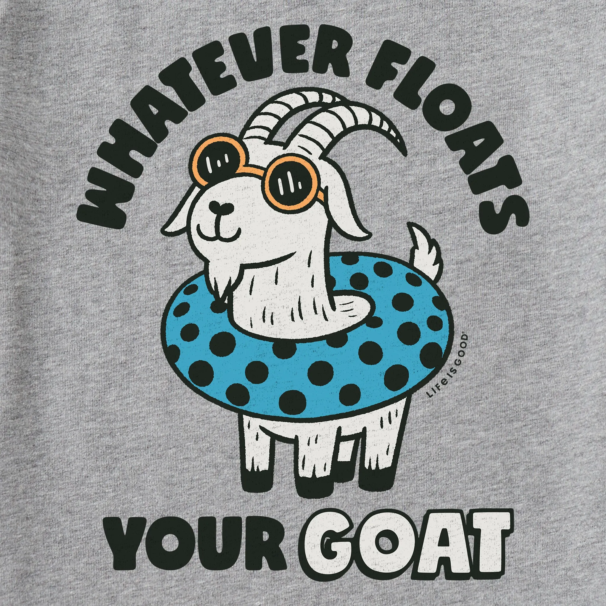 Kids Whatever Floats Your Goat Short Sleeve Crusher Tee Life is Good