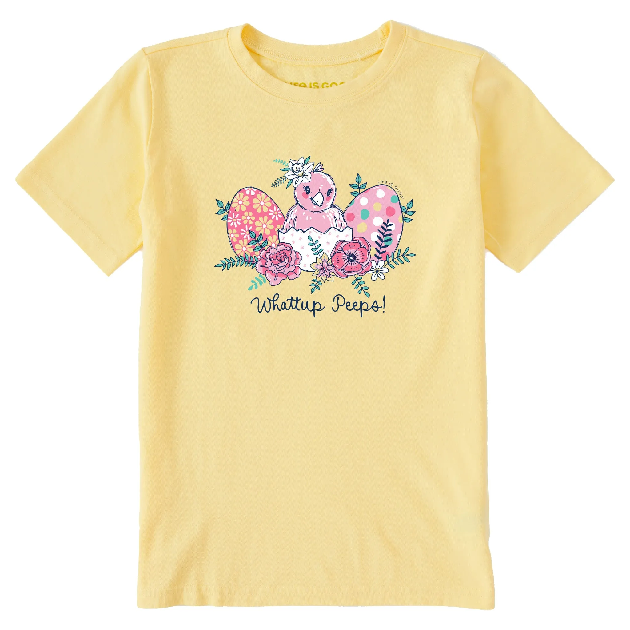 Kids Whattup Peeps Short Sleeve Crusher Tee Life is Good
