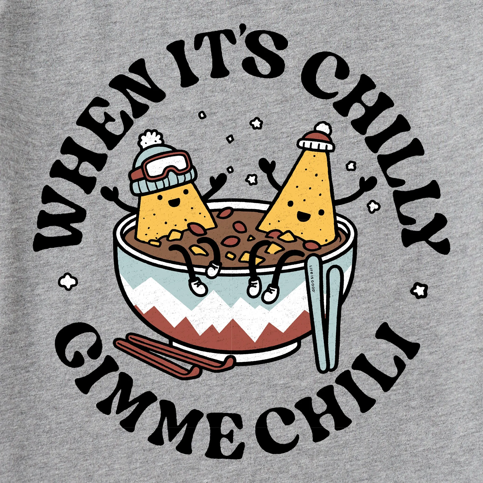 Kids When it's Chilly, Gimme Chili Long Sleeve Crusher Tee Life is Good