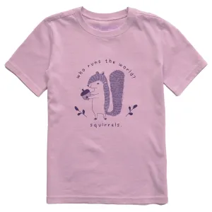 Kids Who Runs the World?  Squirrels Short Sleeve Crusher Tee Life is Good