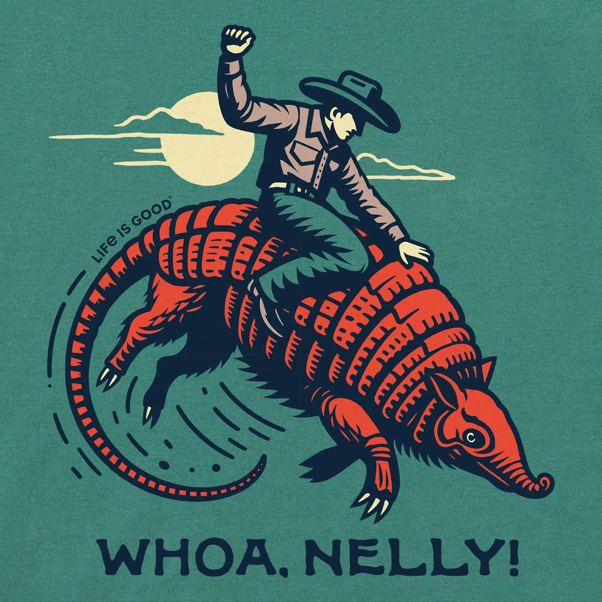Kids Whoa, Nelly! Long Sleeve Crusher Tee Life is Good