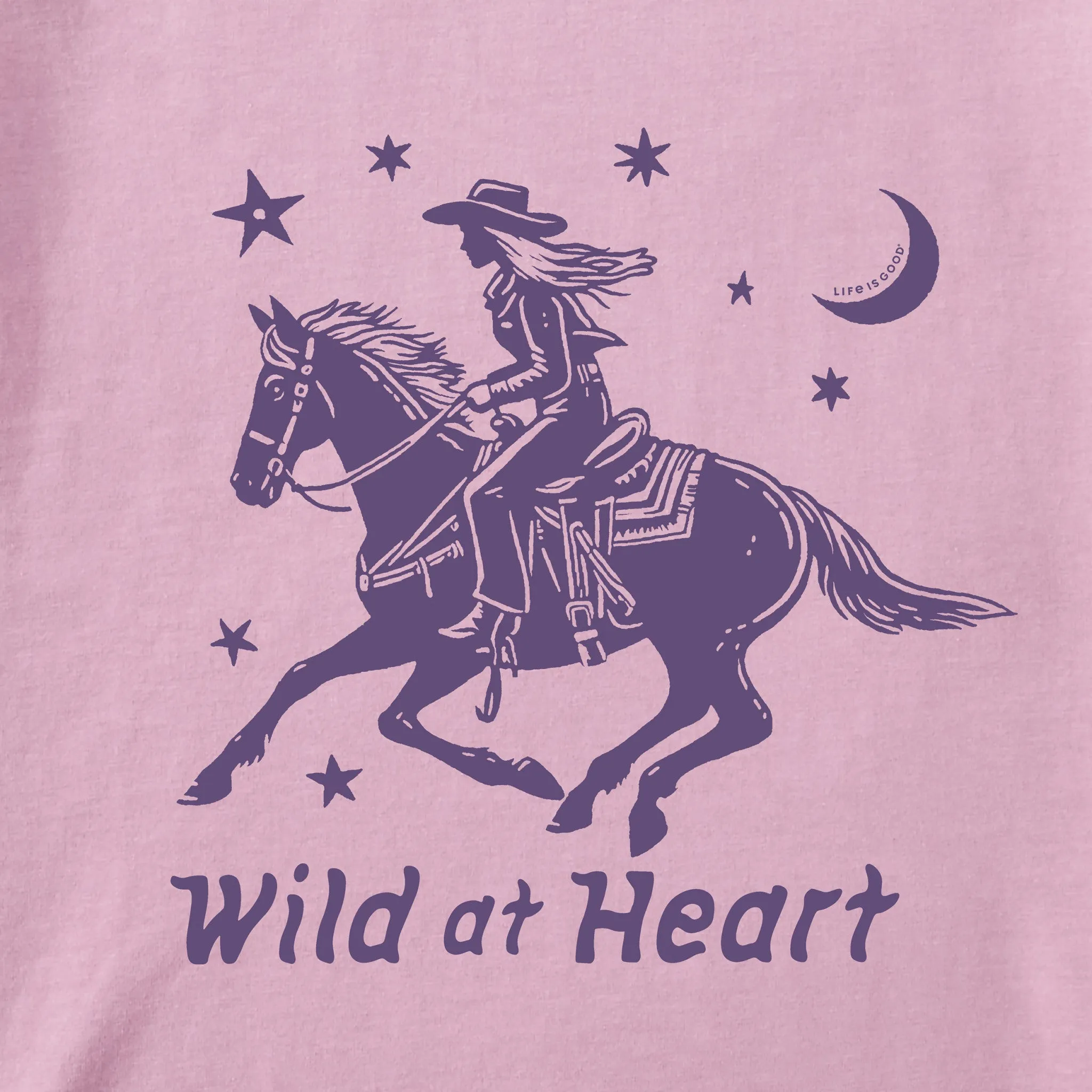 Kids Wild at Heart Cowgirl Short Sleeve Crusher Tee Life is Good