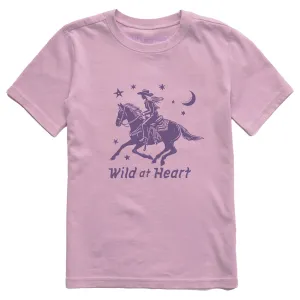 Kids Wild at Heart Cowgirl Short Sleeve Crusher Tee Life is Good