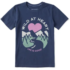 Kids Wild at Heart Sunset Short Sleeve Crusher Tee Life is Good