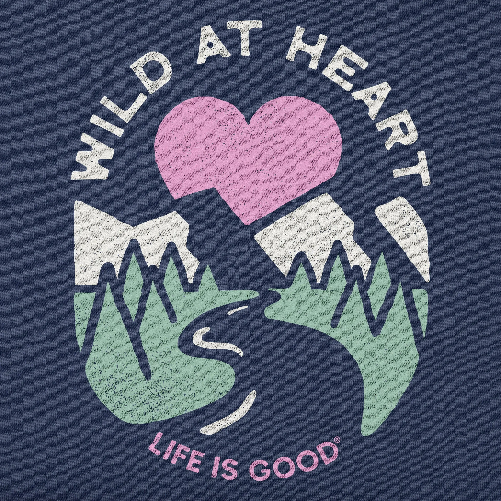 Kids Wild at Heart Sunset Short Sleeve Crusher Tee Life is Good