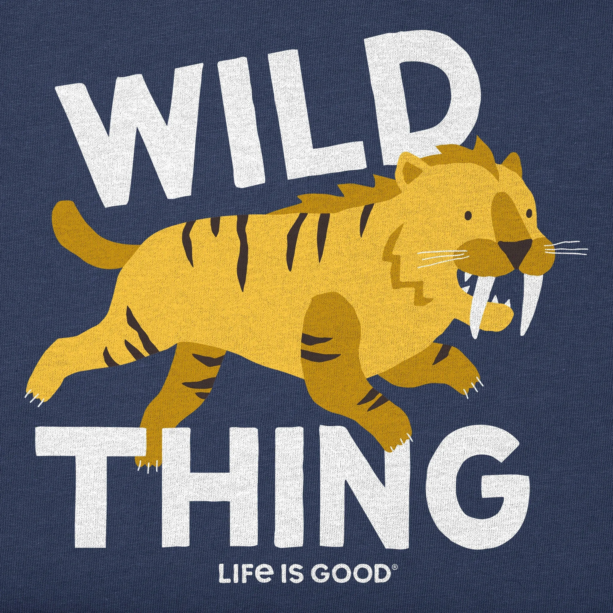 Kids Wild Thing Saber Tooth Short Sleeve Crusher Tee Life is Good