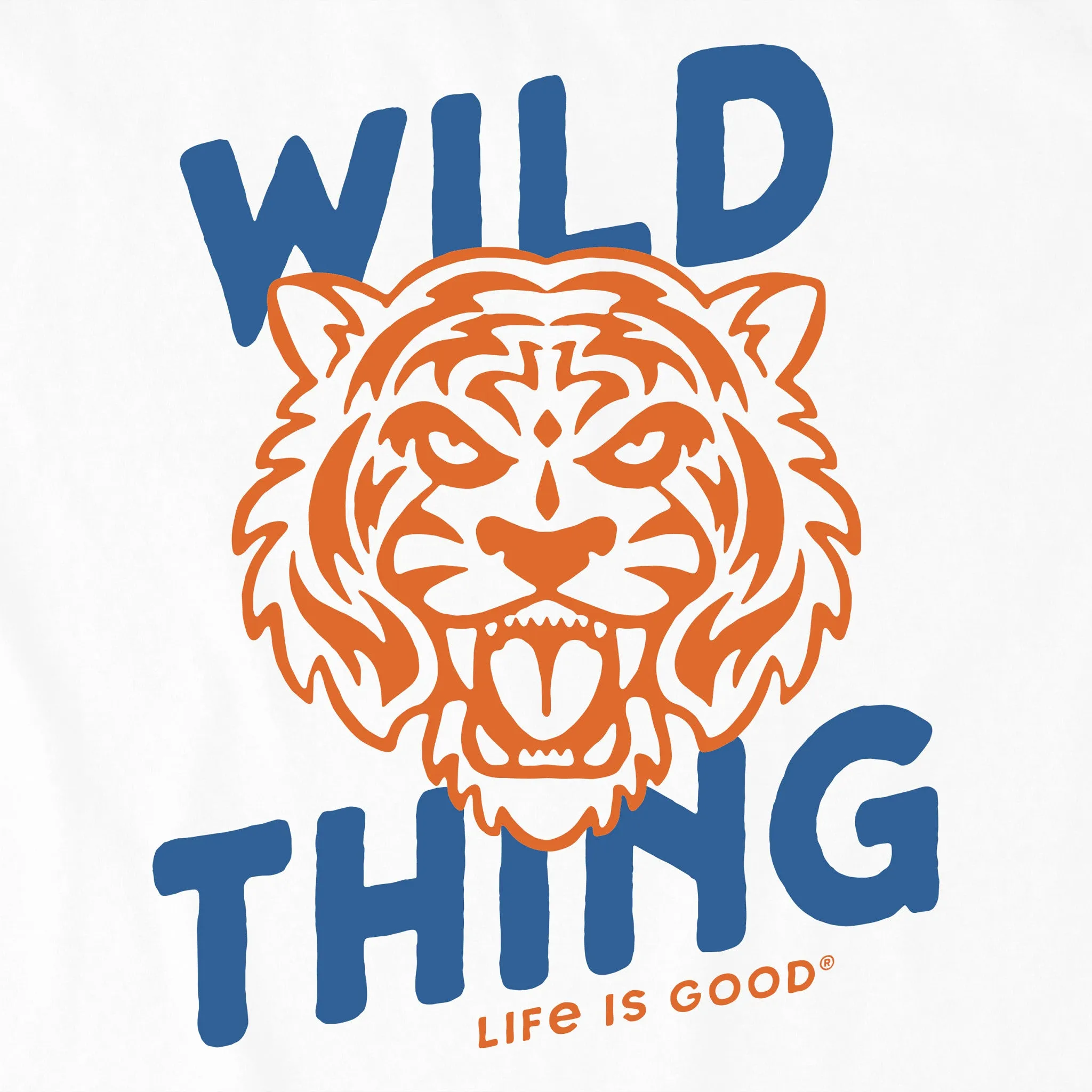 Kids Wild Thing Tiger Short Sleeve Crusher Tee Life is Good