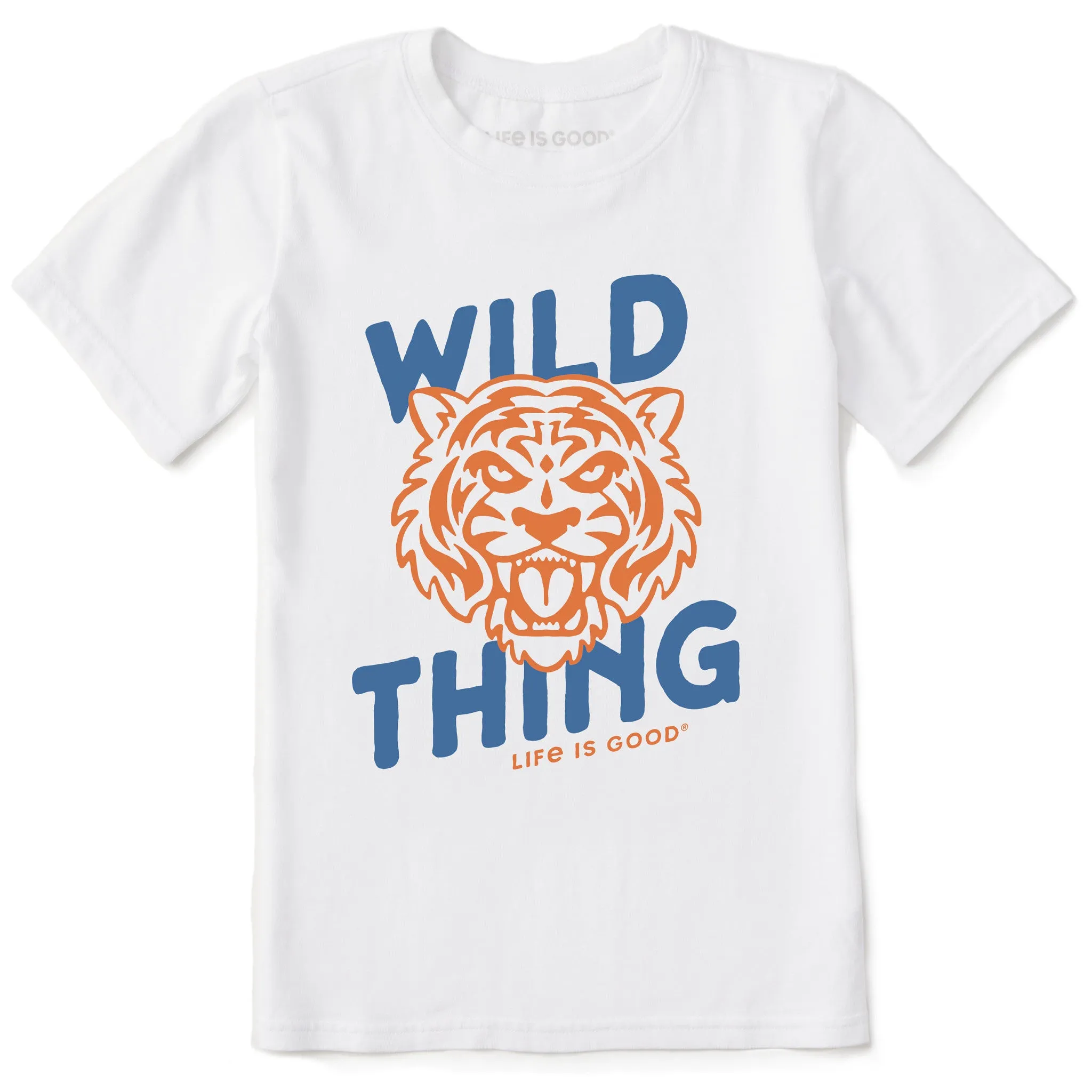 Kids Wild Thing Tiger Short Sleeve Crusher Tee Life is Good