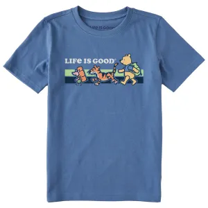 Kids Winnie & Friends Hike Short Sleeve Crusher Tee Life is Good