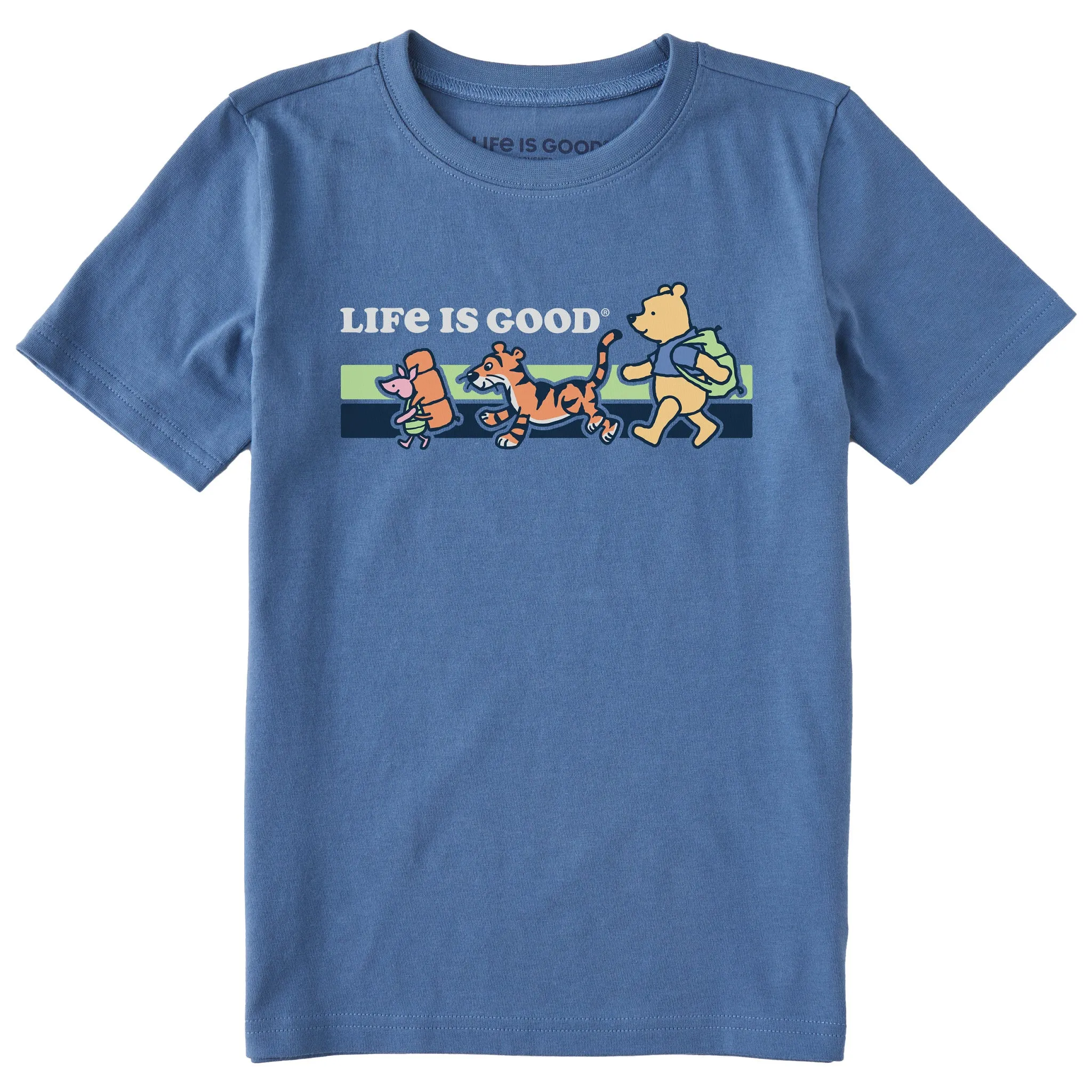 Kids Winnie & Friends Hike Short Sleeve Crusher Tee Life is Good