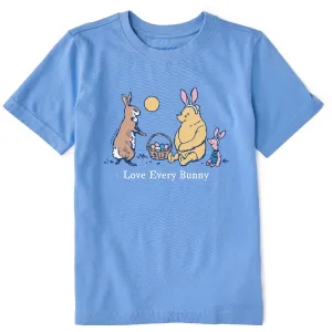 Kids Winnie Love Every Bunny Short Sleeve Crusher Tee Life is Good