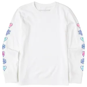 Kids Winter Icons Long Sleeve Crusher Tee Life is Good