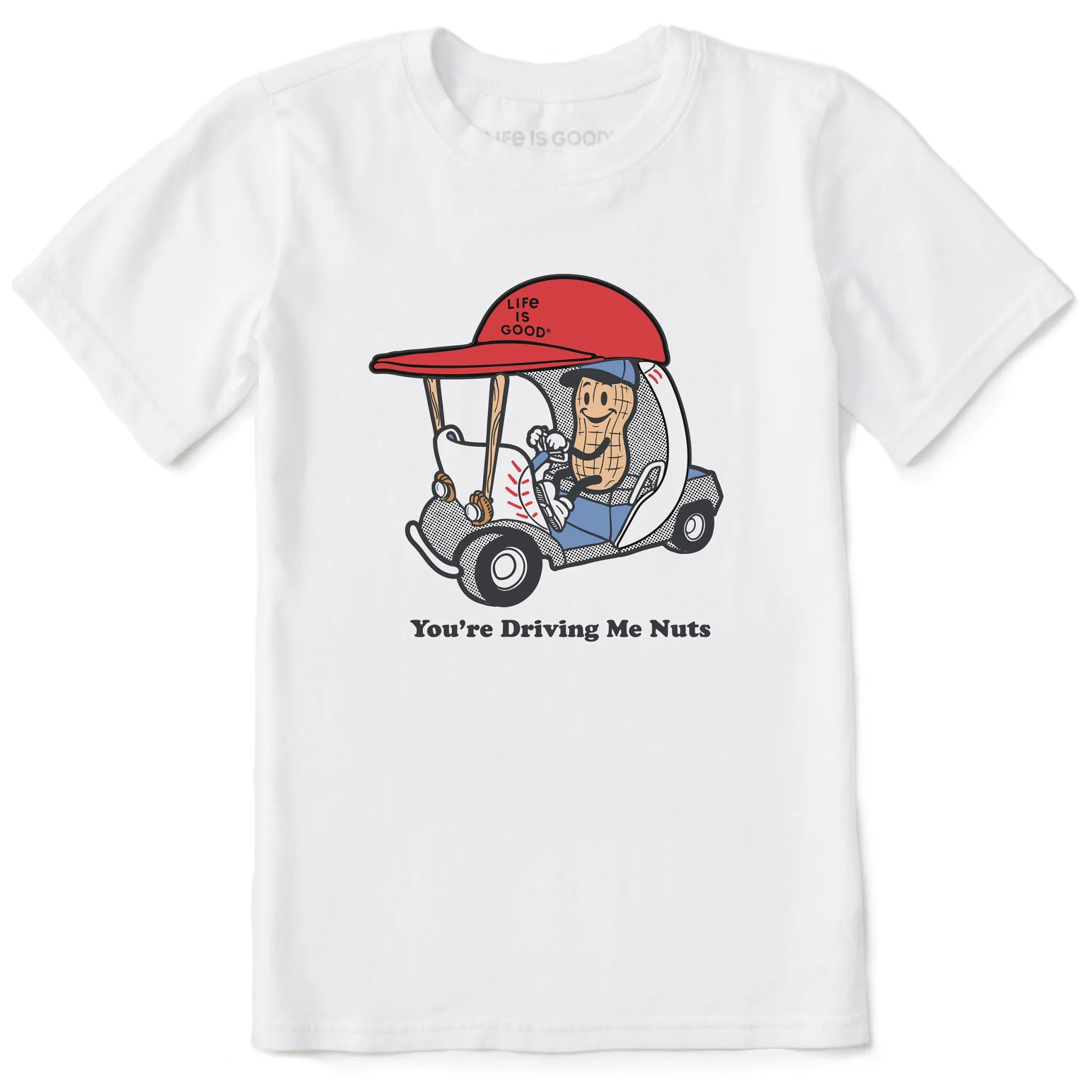 Kids You're Driving Me Nuts Short Sleeve Crusher Tee Life is Good