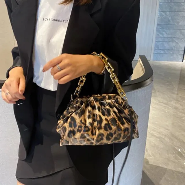 Leopard Print Cloud Handbag Anna Kay Co