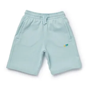 Light Blue Cotton Shorts