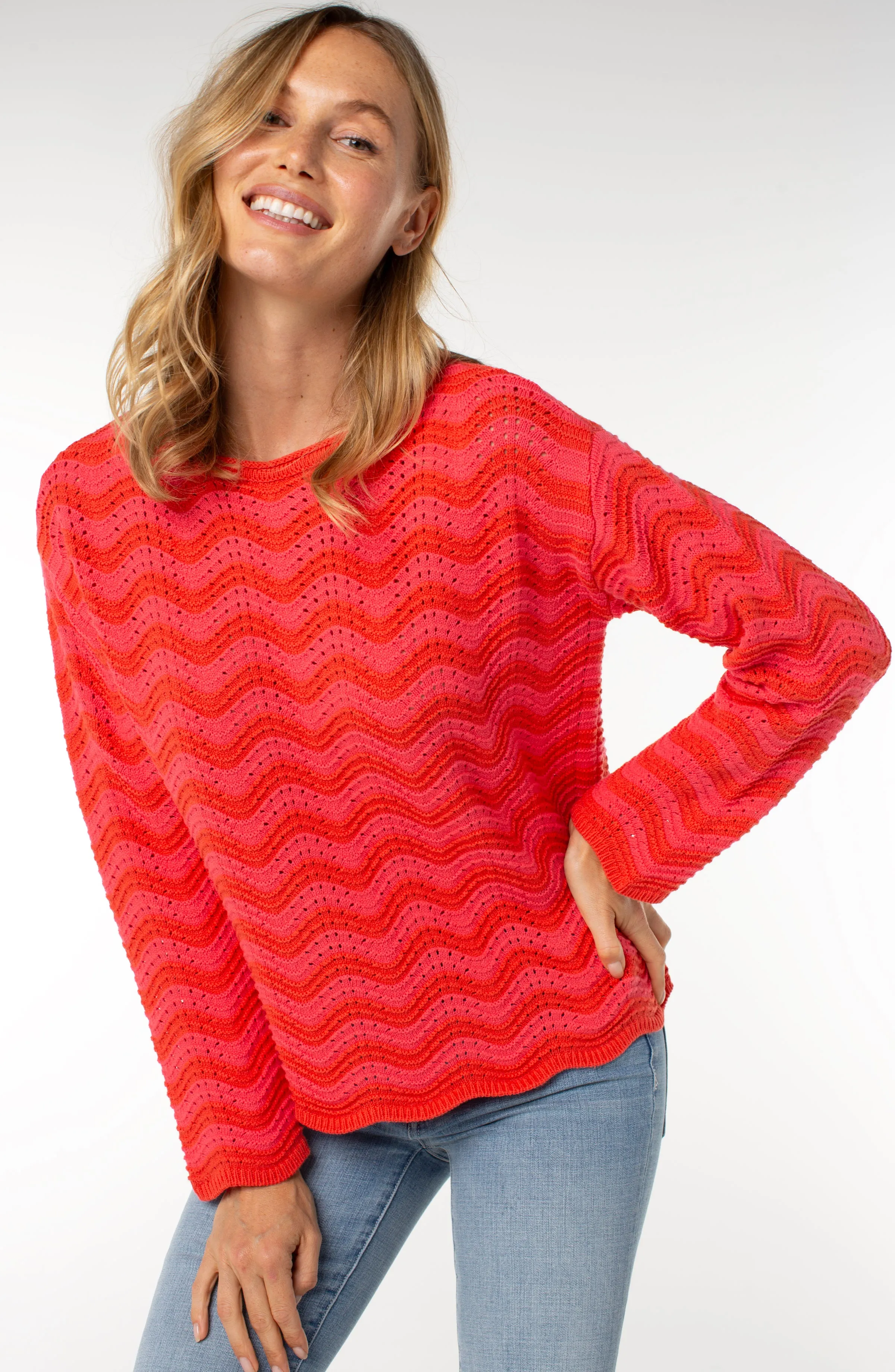 Liverpool Los Angeles LONG SLEEVE BOATNECK SWEATER
