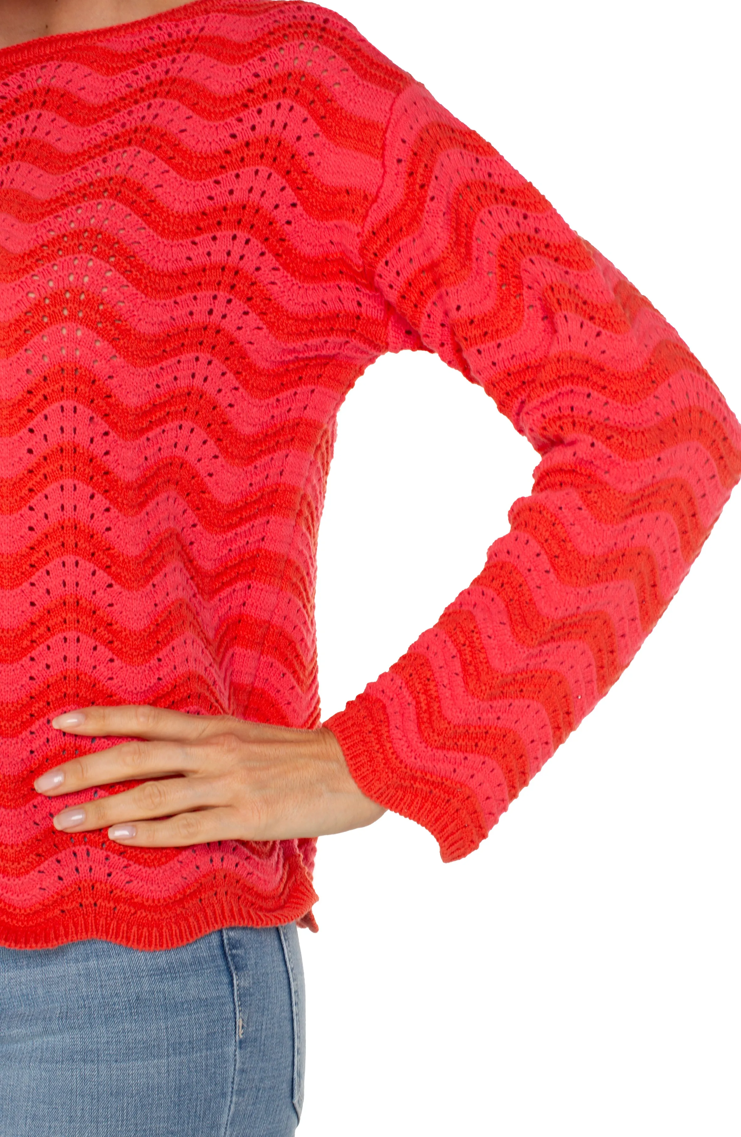 Liverpool Los Angeles LONG SLEEVE BOATNECK SWEATER