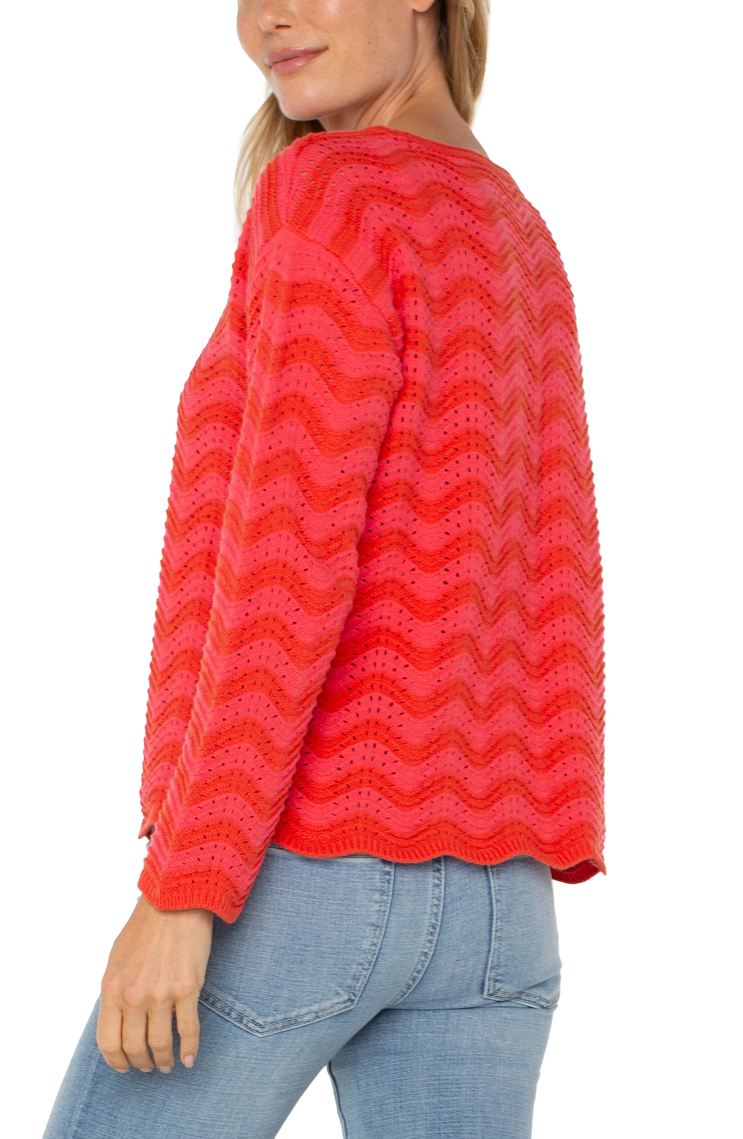 Liverpool Los Angeles LONG SLEEVE BOATNECK SWEATER
