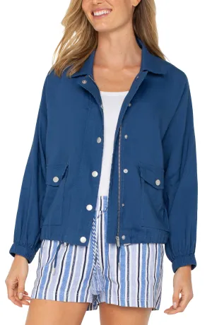 Liverpool Los Angeles RAGLAN SLEEVE JACKET W/ CINCH HEM