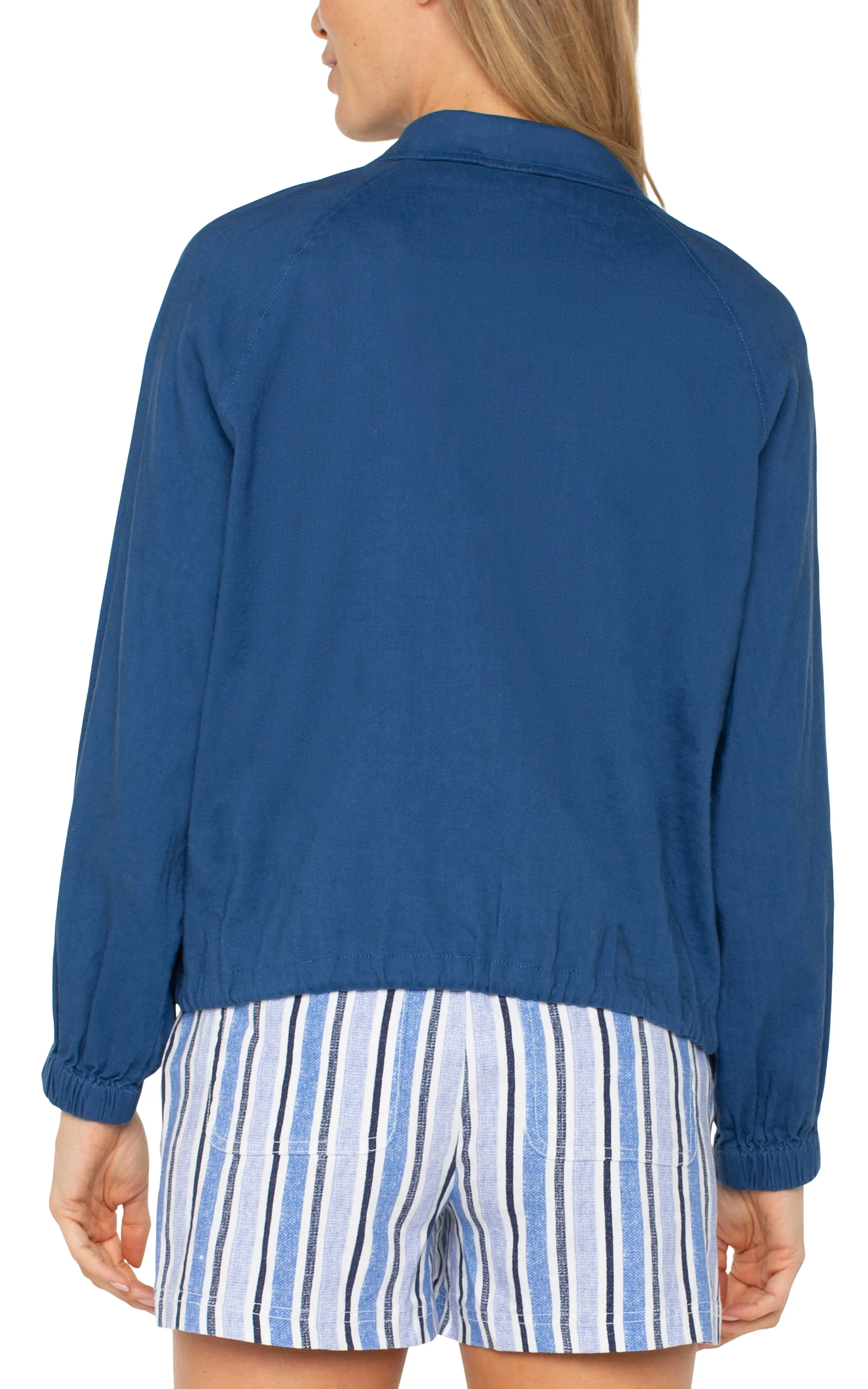 Liverpool Los Angeles RAGLAN SLEEVE JACKET W/ CINCH HEM