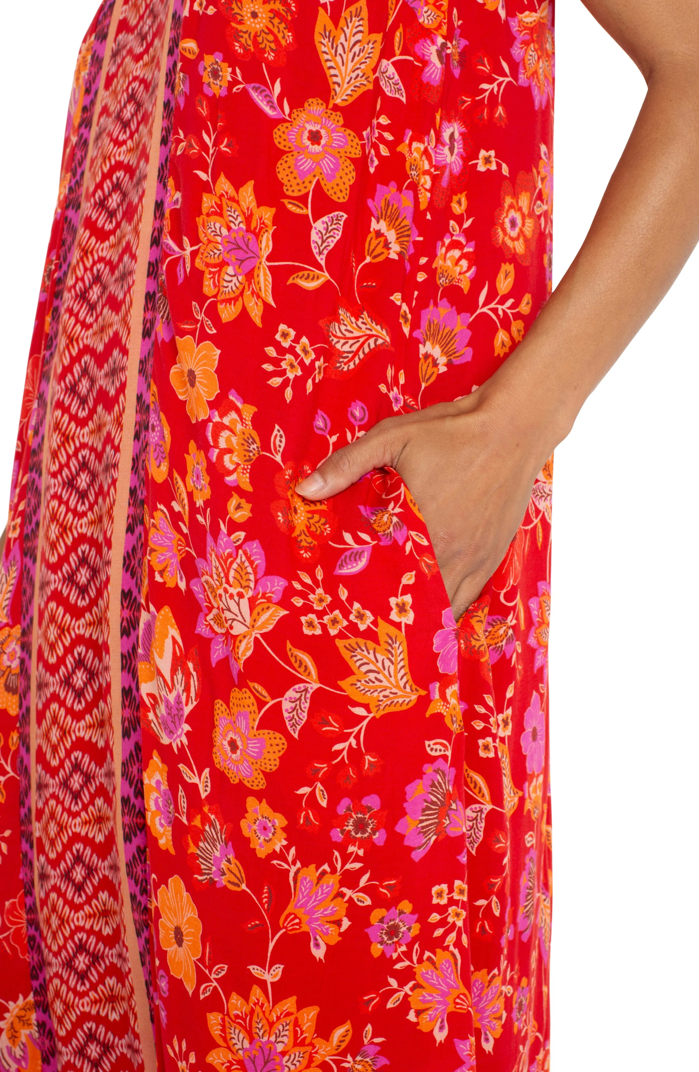 Liverpool Los Angeles SPAGHETTI STRAP WOVEN MAXI DRESS
