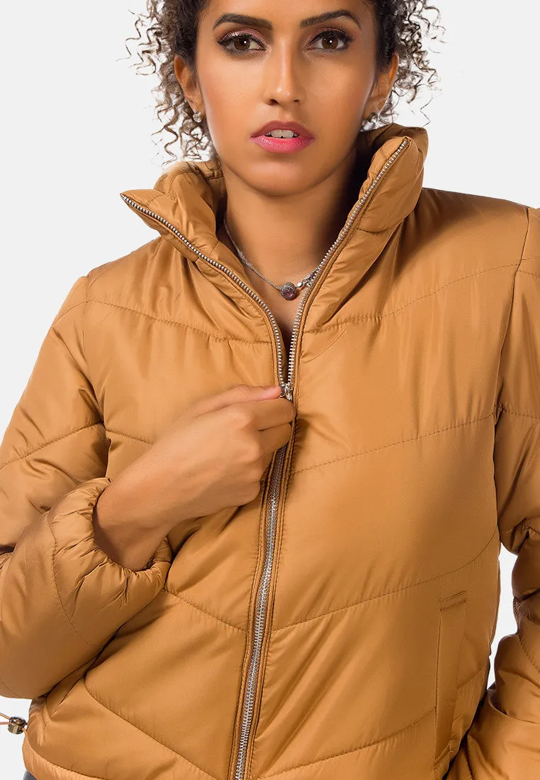 long sleeves puffer jacket