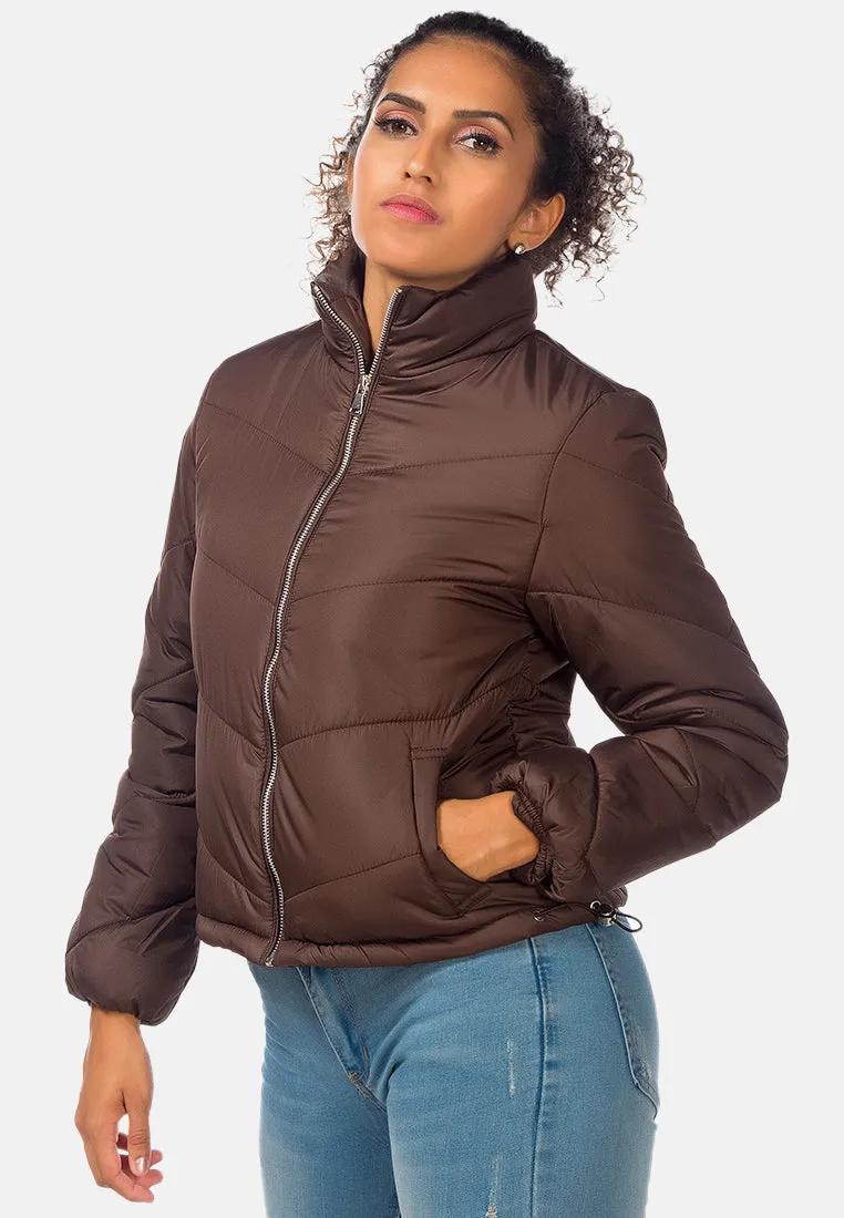 long sleeves puffer jacket