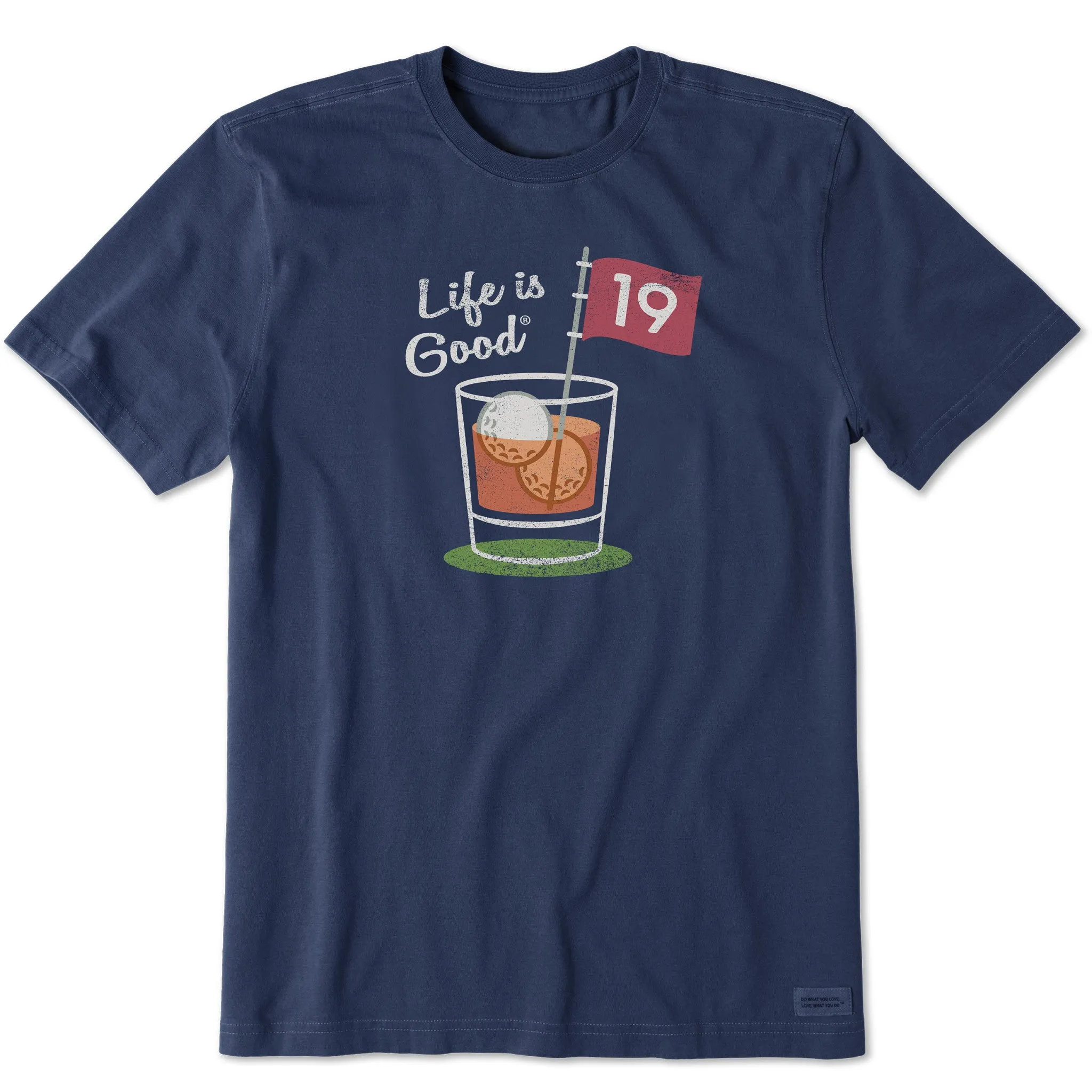 Men's 19th Hole Cocktail Short Sleeve Tee Life is Good