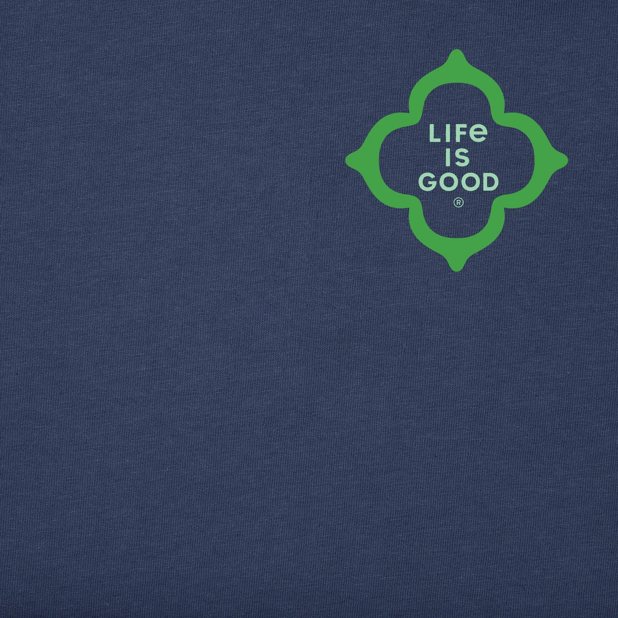 Men's 4 Leaf Clover Swirl Short Sleeve Crusher Tee Life is Good