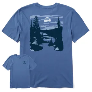 Men's A River Runs Through It Short Sleeve Crusher Tee Life is Good
