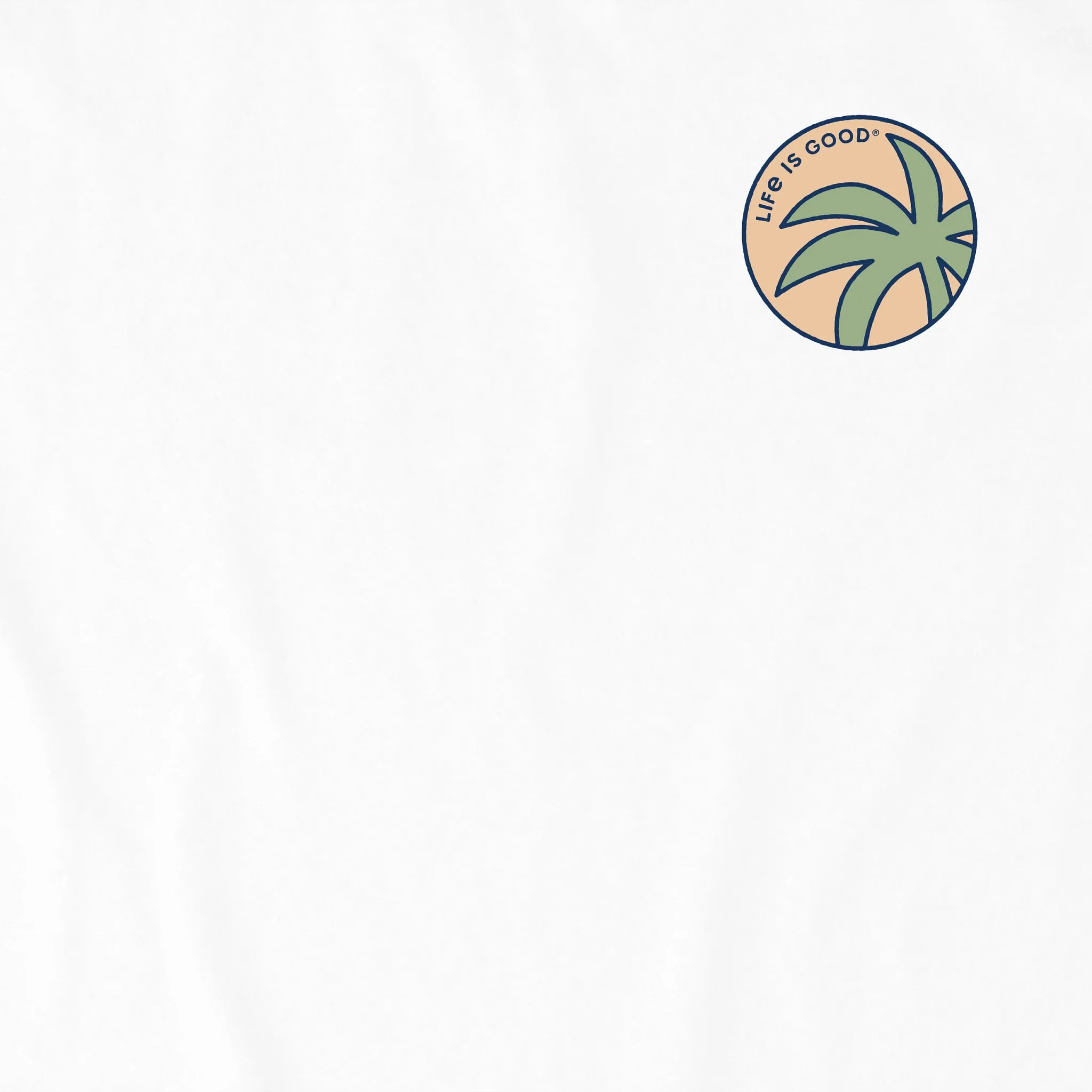 Men's Abstract Beach Short Sleeve Crusher Tee Life is Good