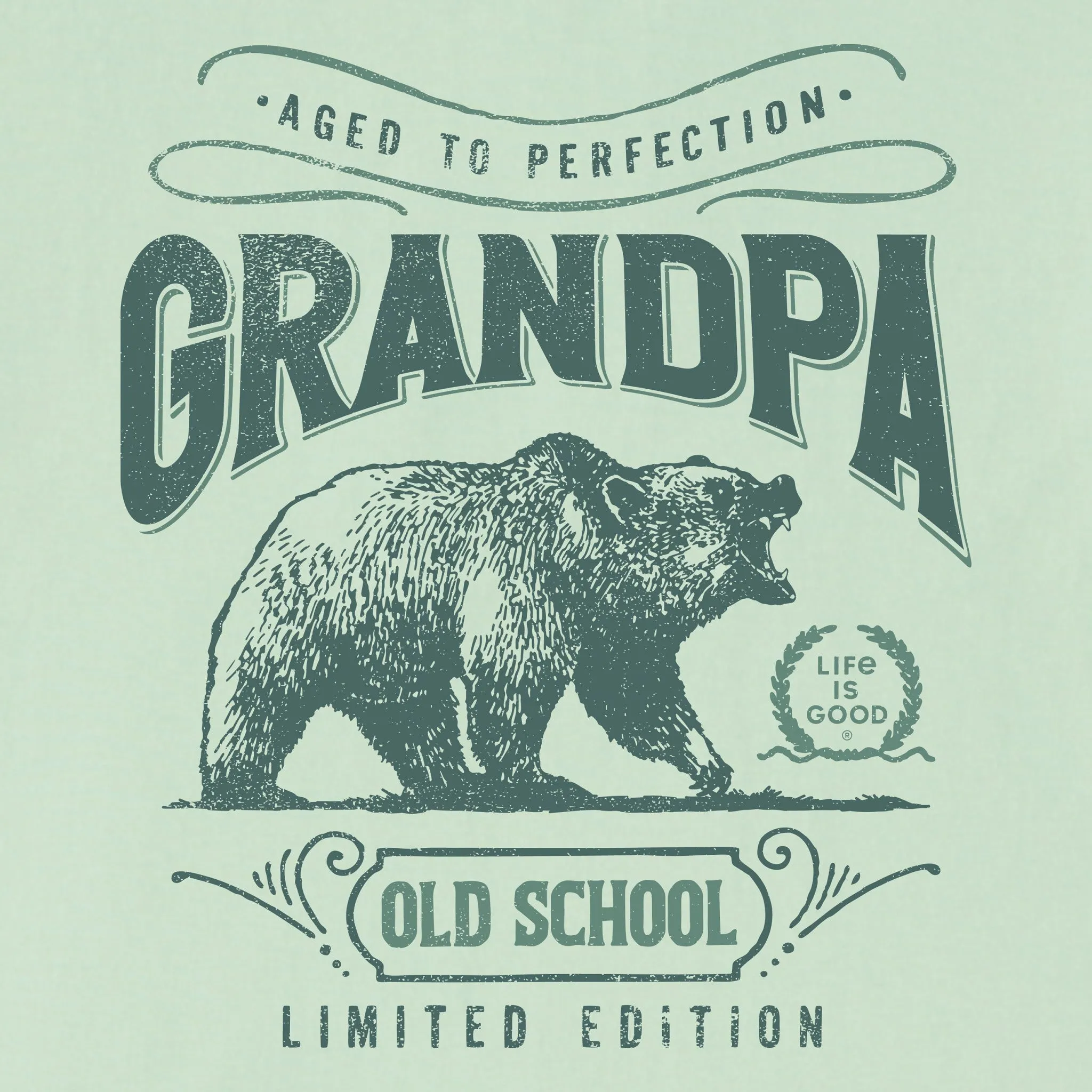 Men's Aged to Perfection Grandpa Short Sleeve Tee LIFE IS GOOD