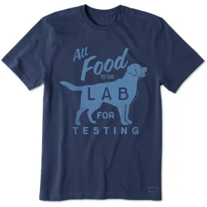 Men's All Food to the Lab for Testing Short Sleeve Tee LIFE IS GOOD