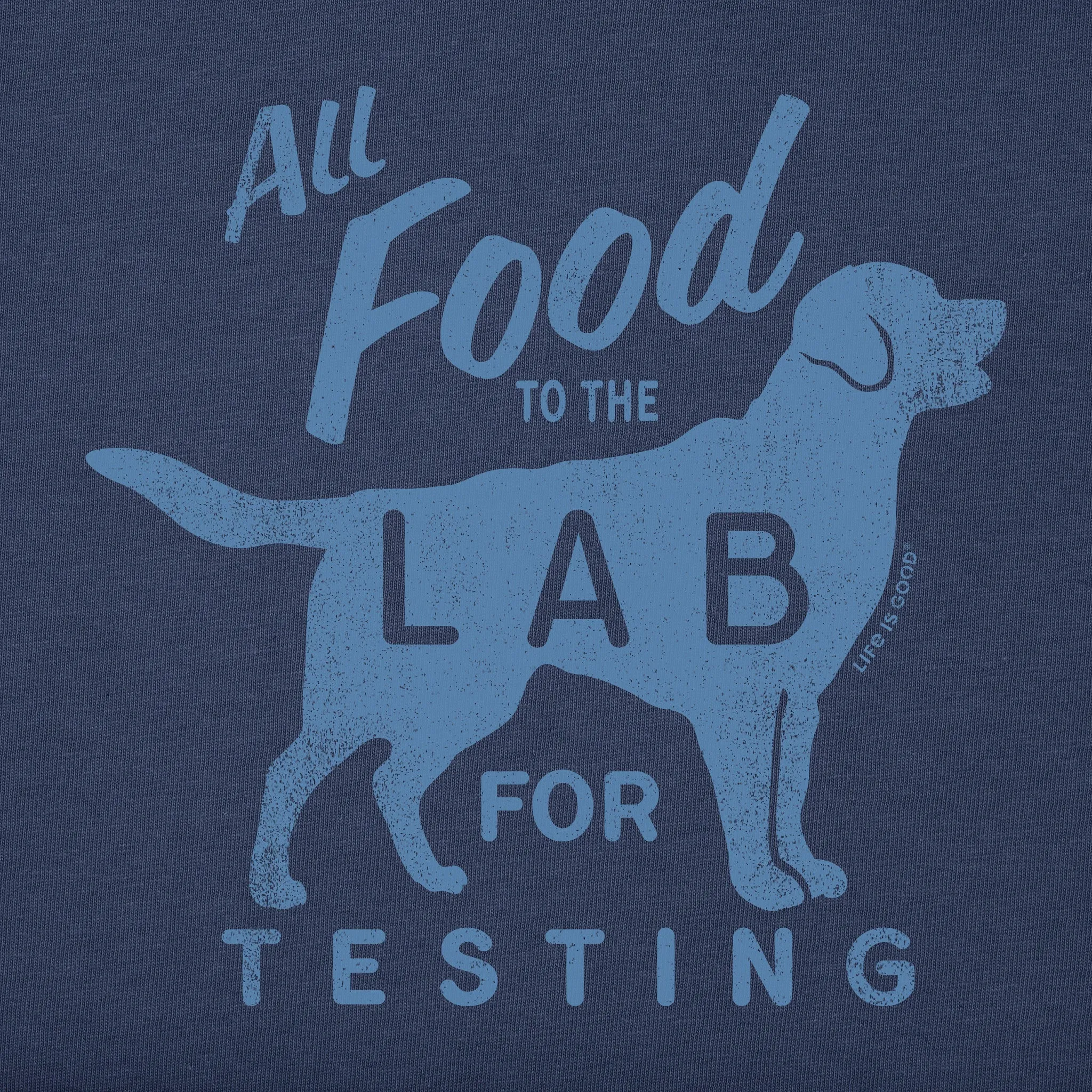 Men's All Food to the Lab for Testing Short Sleeve Tee LIFE IS GOOD