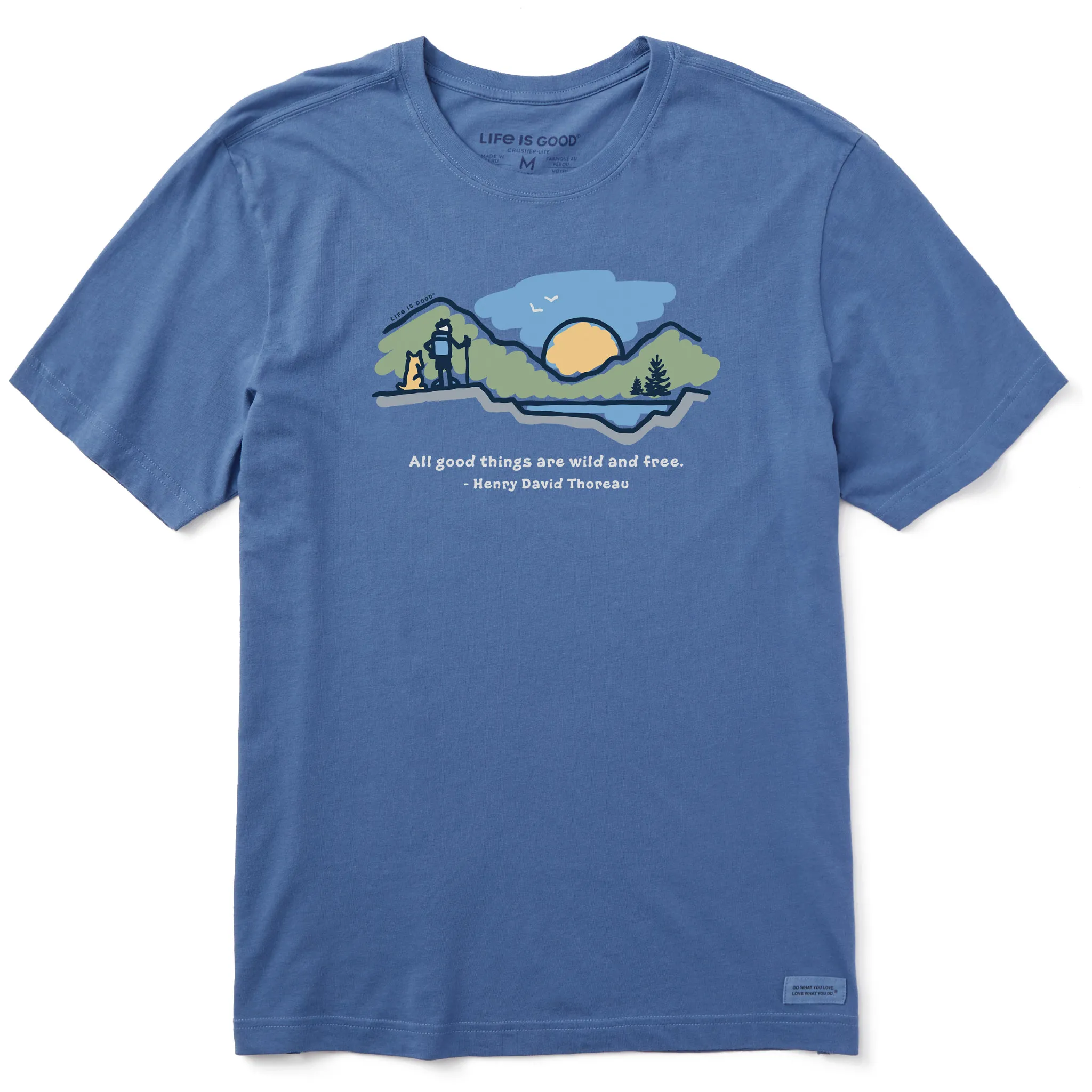 Men's All Good Things are Wild & Free Short Sleeve Tee Life is Good